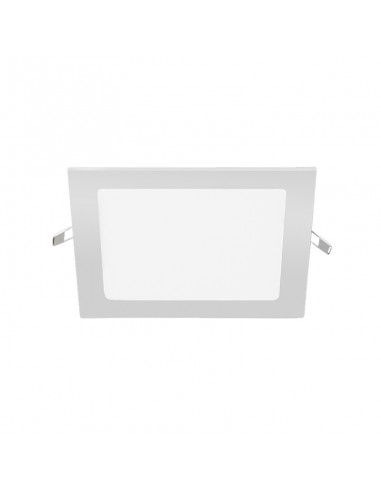 PANEL DE EMBUTIR LED CUADRADO BLANCO 12W CALIDO 3000K 17X17C