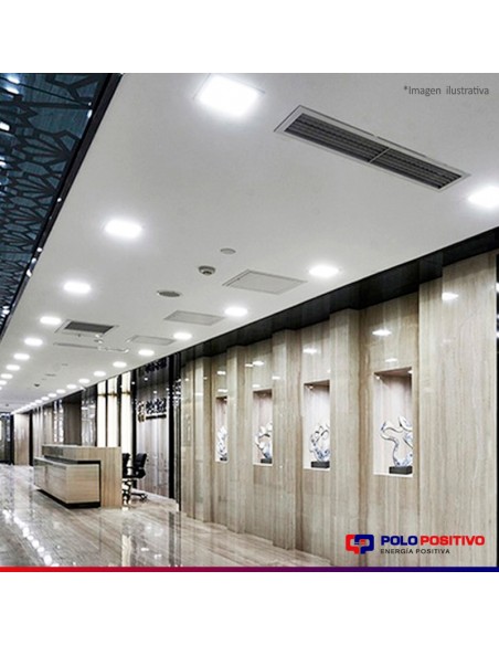 PANEL DE EMBUTIR LED CUADRADO BLANCO 12W 6000K FRIO 17X17CM