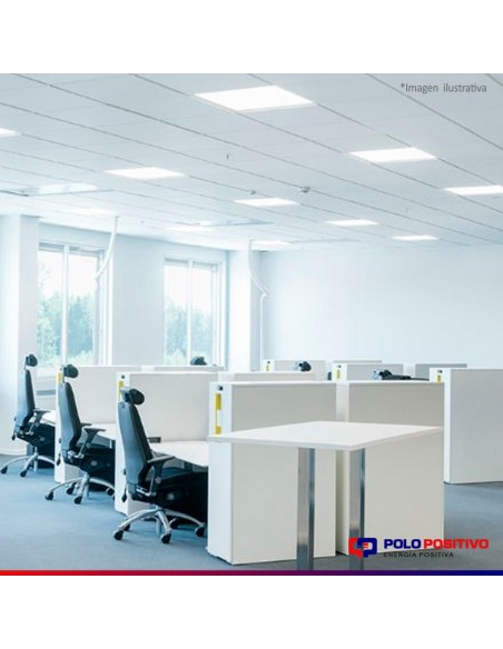 PANEL DE EMBUTIR LED CUADRADO BLANCO 45W CALIDO 3000K 60X60C