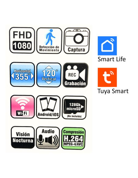 CAMARA WIFI MOVIL C/ AUDIO INTERIOR  SICA SMART