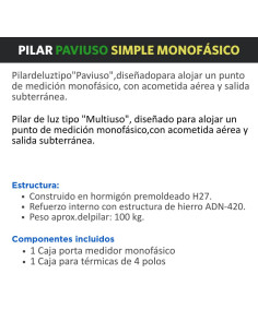 PILAR PREMOLDEADO MONOF SIMPLE PAVIUSO C/ CAJAS 2