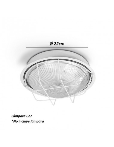 TORTUGA CHAPA REDONDA GRANDE BLANCA Ø 22CM