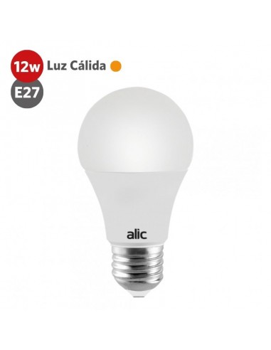 LAMPARA LED 12W LUZ CALIDA E27 A60 ECOLED - ALIC