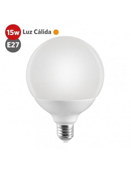 LAMPARA LED GLOBO 15W LUZ CALIDA E27 ECOLED - ALIC