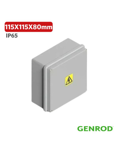 CAJA PASO PVC GENROD 115X115X 80 IP65