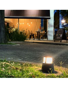 FAROLA ALUMINIO 2065 E27 60W GRAFITO 15CM 2