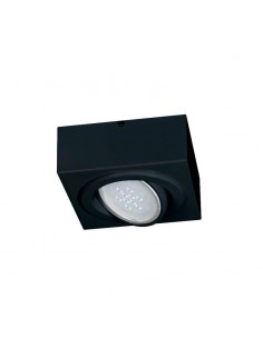 PLAFON LAGUNA 1 LUZ AR111 NEGRO
