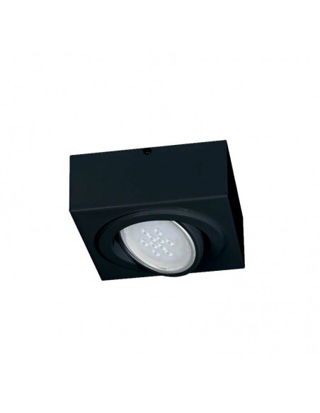 PLAFON LAGUNA 1 LUZ AR111 NEGRO