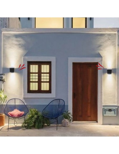 APLIQUE BIDIRECCIONAL 4312 1 LUZ E27 POLICARBONATO