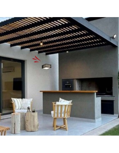 APLIQUE DIFUSOR POLIPROPILENO E27 NEGRO