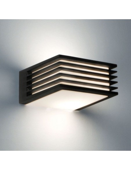 APLIQUE DIFUSOR POLIPROPILENO E27 NEGRO