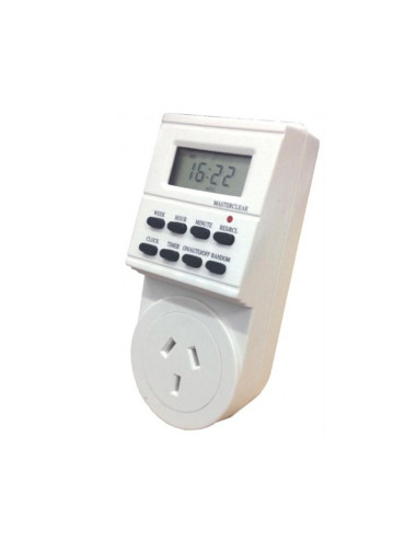 INTERRUPTOR HORARIO ENCHUFABLE DIGITAL SEM/C/RES.