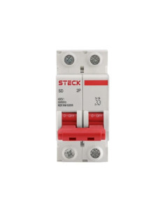 INTERRUPTOR TERMOMAGNETICO STECK BIPOLAR 2X 25A CURVA C 6KA